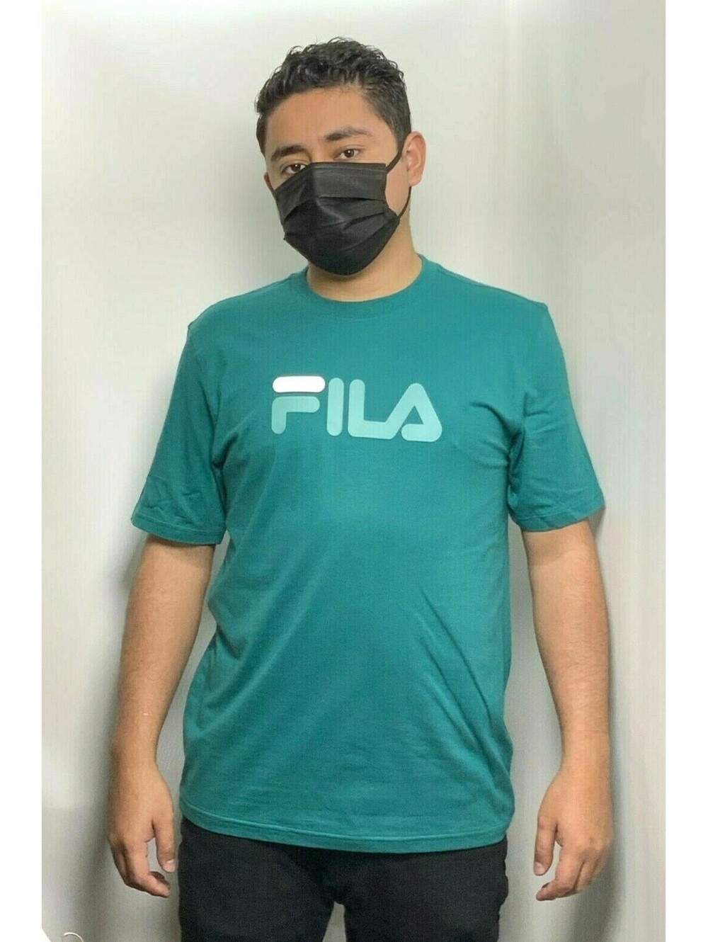 Men's Fila Teal Short Sleeve Tee Shirt